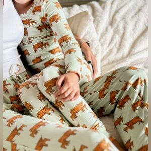 Highland Cow Print AFC Pajamas